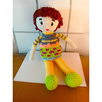 Puppe gestrickte Puppe 29 cm