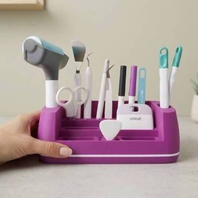 3D-gedruckter Cricut-Werkzeugorganizer | Aufbewahrungshalter für Basteltische, Entgitterungswerkzeuge, PLA-Filament
