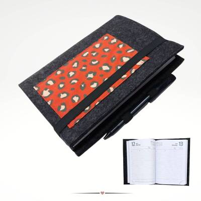 Kalender 2027 Organizer Filzhülle 1 Tag = 1 Seite