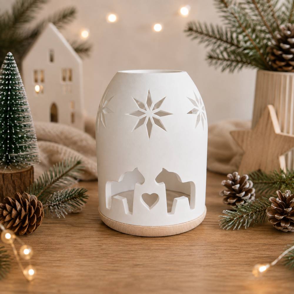 Lichtkuppel Dala Pferde ~ Lichtspiel ~ Windlicht ~ Teelichthalter ~ Raysin Deko Weihnachten Bild 2