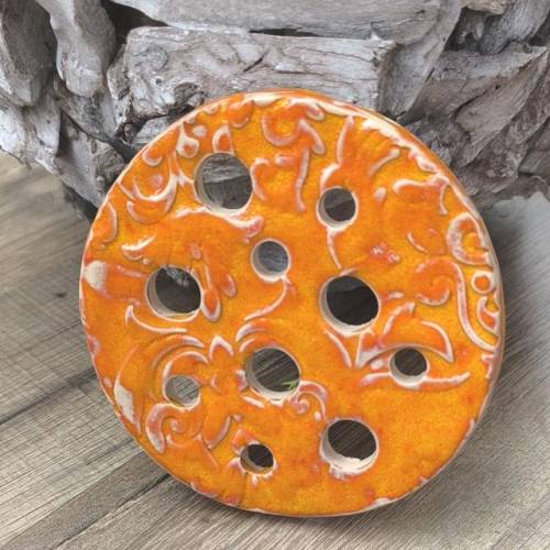 Keramik Blumenretter "Flamme"