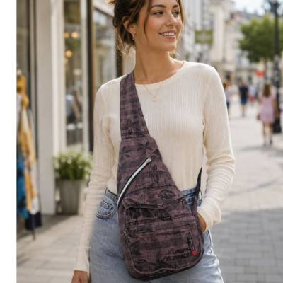 Crossbody Bag Rucksack – Handtasche aus Jeans mit verstellbarem Gurt, Unikat