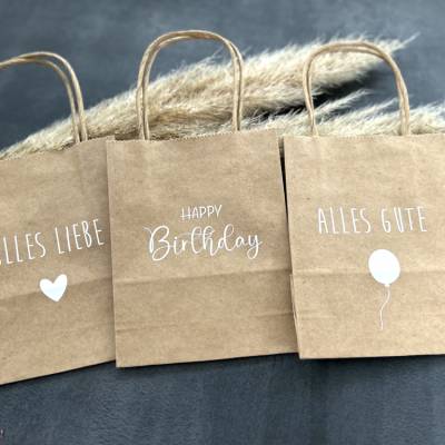 Geschenktüte zum Geburtstag klein