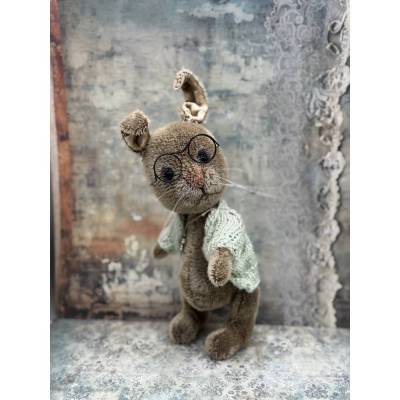 Bärino Hase Smokie 24 cm – Künstlerbär, handgefertigtes Unikat