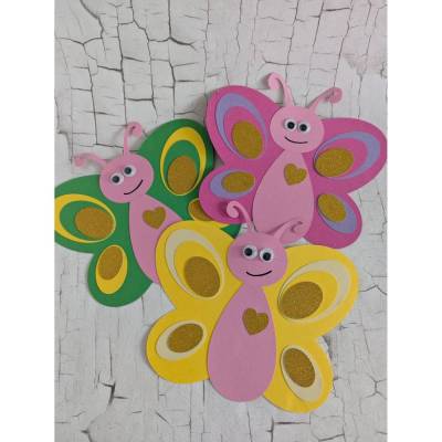 DIY-Bastelset „Schmetterling“ | Einladungskarten für den Kindergeburtstag selber basteln | Deko - Set Geburtstag