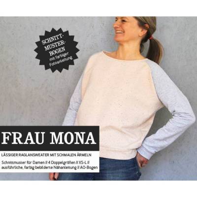 Schnittmuster Frau MONA - Raglansweater für Damen - Schnittreif - Größe XS-L