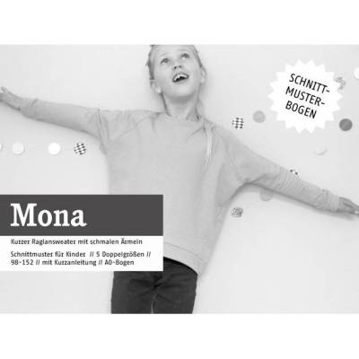 Papierschnittmuster MONA - Raglansweater - Schnittreif - Gr. 98-152
