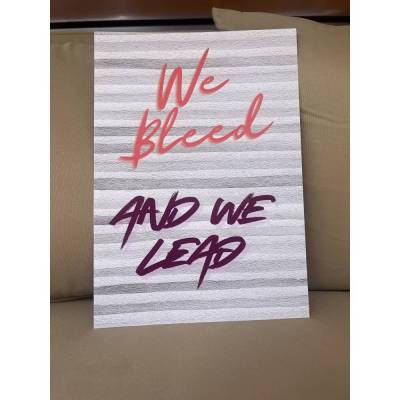 Statement Poster „We Bleed and We Lead“ | Wandbild in A4 & A3