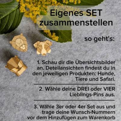 Pin-Spiration der Tiere