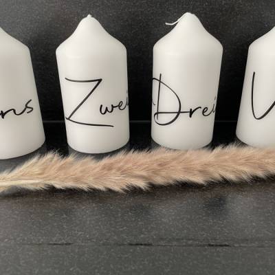 Stumpenkerzen Adventskranz groß
