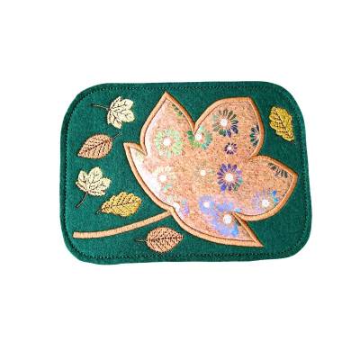 Stickdatei Mug Rug Herbst 13x18