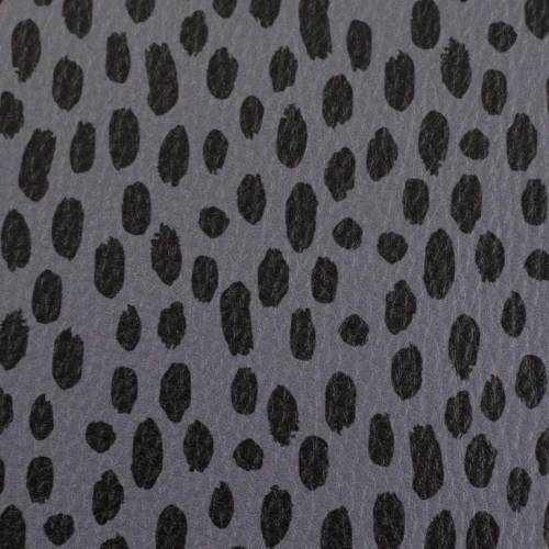 16,90EUR/m Kunstleder Brush & Wild Pinselstriche schwarz auf hellgrau by Cherry Picking