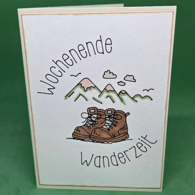 Geburtstagskarte Wanderer / Wanderzeit Karte / Geburtstagskarte Wandern / Karte für Bergliebhaber / Glückwunschkarte