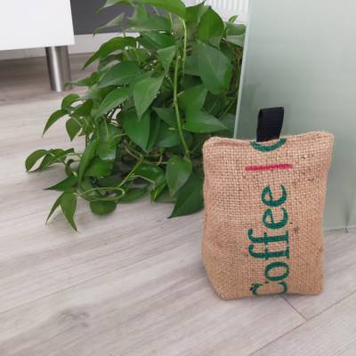 Upcycling Türstopper/Fensterstopper, aus einem Kaffeesack, extra schwer gefüllt, 1,2kg
