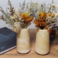 Handgefertigtes Vasen-Set aus Raysin 200 – Moderne Pastell-Deko für Trockenblumen & Frischblumen