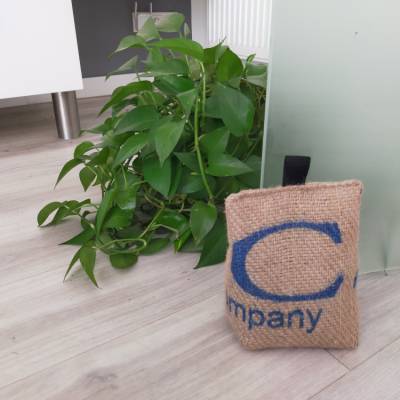 Upcycling Türstopper/Fensterstopper, aus einem Kaffeesack, extra schwer gefüllt, 1,2kg