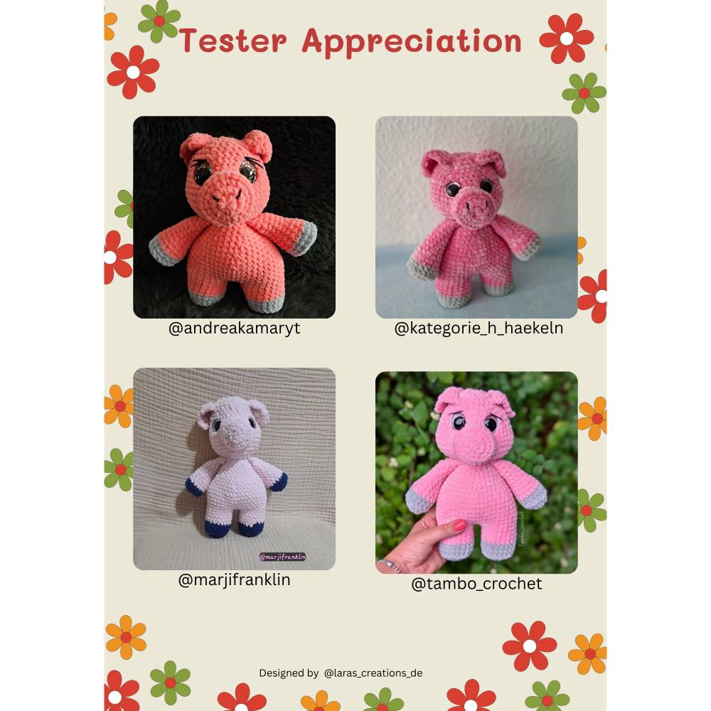 Häkelanleitung Amigurumi Schwein Piggy Penny Kuscheltier PDF Anleitung deutsch Bild 7