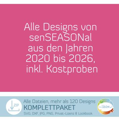 KOMPLETTPAKET - Alle Designs von senSEASONal