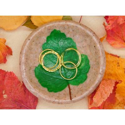 Schmuckschale blatt aus Polymer Clay