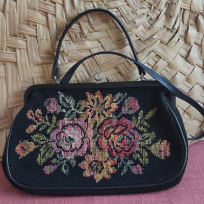 VINTAGE - Gobelin - Handtasche - Steam Punk
