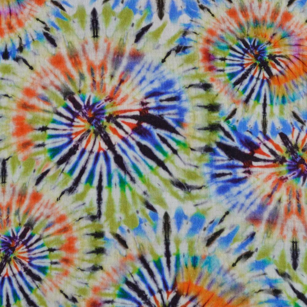Musselin Double Gauze Batik Limettenorange (1m/10,- €) Bild 1