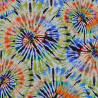 Musselin Double Gauze Batik Limettenorange (1m/10,- €)