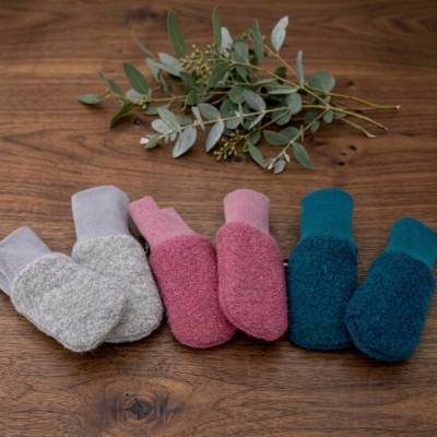 Walkfäustlinge, Babyhandschuhe, Fäustlinge mit Jersey-Futter – Warme Baby- & Kinderfäustlinge aus Walk