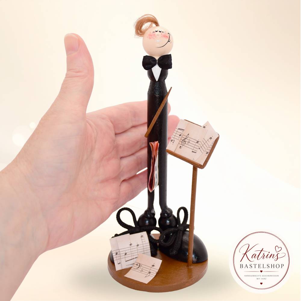Geldgeschenk Dirigent zum Geburtstag – handgemachte Figur für Dirigenten, Musiker und Musikliebhaber Bild 2