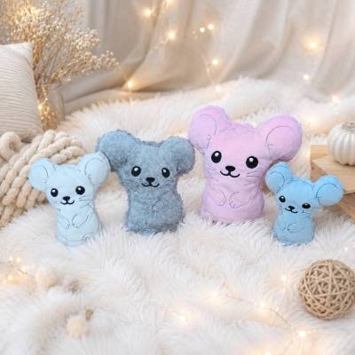 Stickdatei Maus Emmi  In the Hoop Set 26128 – Maschinenstickerei von Design-by-Jasmina