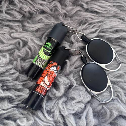 Clipper Halter Feuerzeug Festival, Party Accessoire Retractable 2er Set In Schwarz Und Grau | Accessoire, Anhänger, Zube