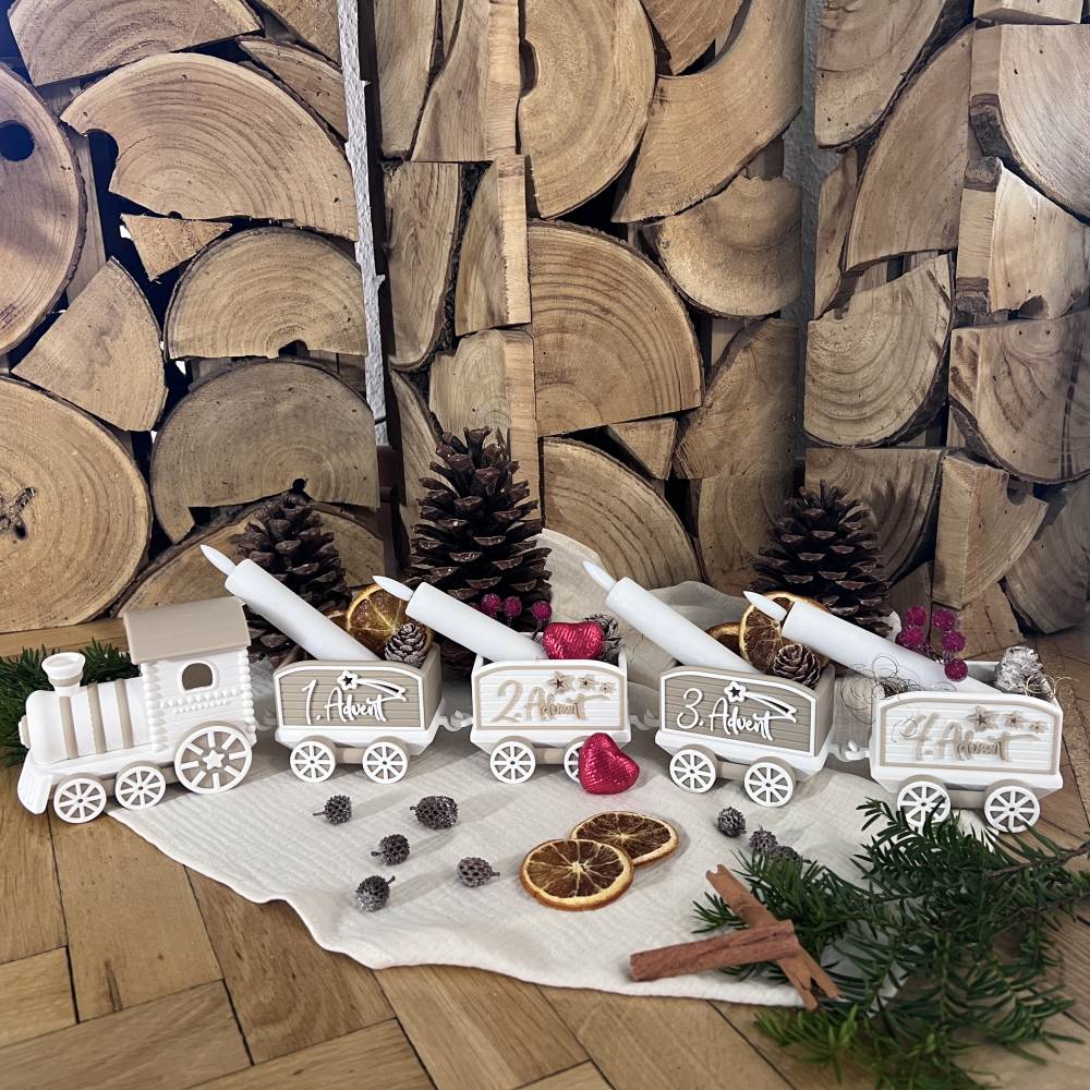Adventskranz Ideen, Ausgefallener Adventskranz, Weihnachtsdeko Idee, Tischdeko Weihnachtszeit, Adventskranz Länglich