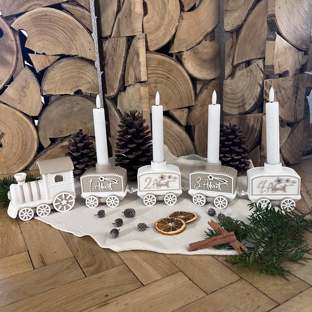 Adventskranz Ideen, Ausgefallener Adventskranz, Weihnachtsdeko Idee, Tischdeko Weihnachtszeit, Adventskranz Länglich