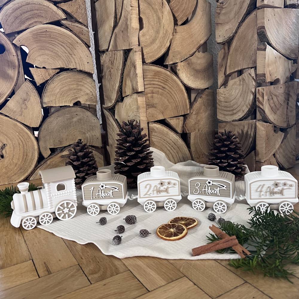 Adventskranz Ideen, Ausgefallener Adventskranz, Weihnachtsdeko Idee, Tischdeko Weihnachtszeit, Adventskranz Länglich