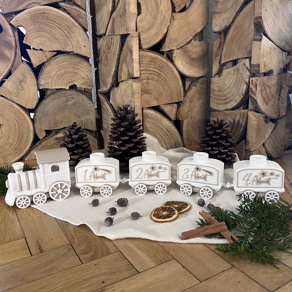 Adventskranz Ideen, Ausgefallener Adventskranz, Weihnachtsdeko Idee, Tischdeko Weihnachtszeit, Adventskranz Länglich