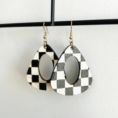 Ohrring „Checkerboard“