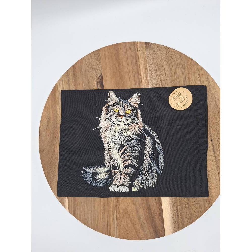 Küchenhandtuch Geschirrtuch Katze Maine Coon