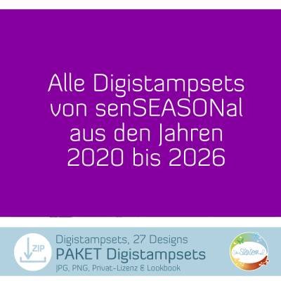 PAKET Digistampsets von senSEASONal