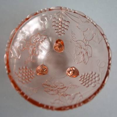 Dessert Schälchen Rosalin Glas Trauben und Ranken