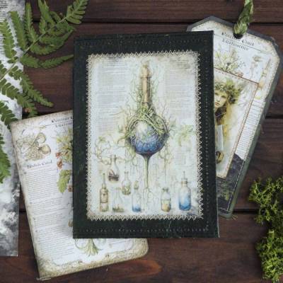 Notizbuch Magic Potion | Mini-Journal ca. A6 blanko | Mini-Grimoire
