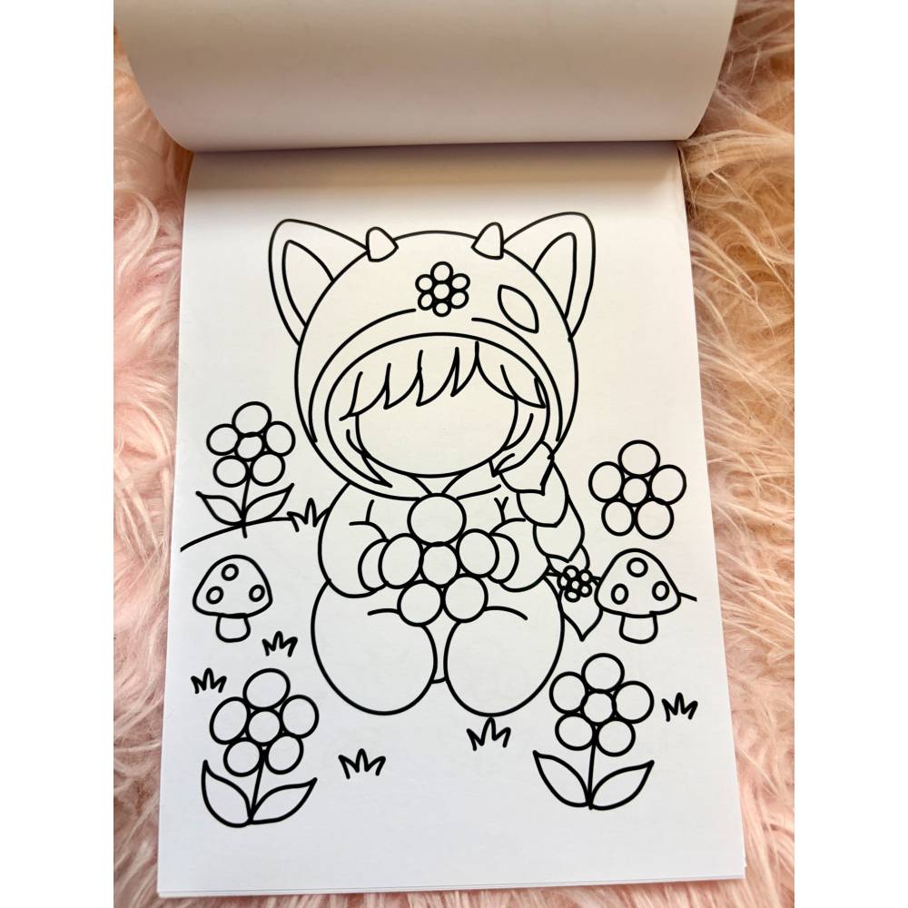 Zauberlinge Ausmalbuch für Kinder – 10 Kawaii Ausmalbilder DIN A5 – Selbst gezeichnet & handgemacht Bild 4