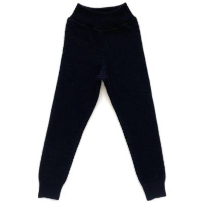 Kaschmirhose Größe 116/122 schwarz / Upcycling Kinderhose aus 100% recyceltem Kaschmir