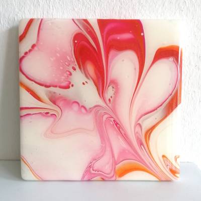 Mini - Acrylbild mit Resinbeschichtung