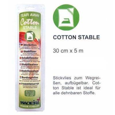 Madeira Stickvlies Cotton Stable zum Aufbügeln 5 m Box