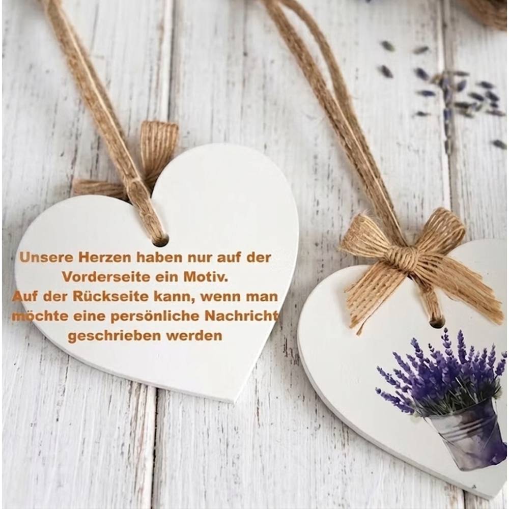 Deko-Herzen mit Spruch aus Keramik – Skandi Deko zum Aufhängen & Verschenken
