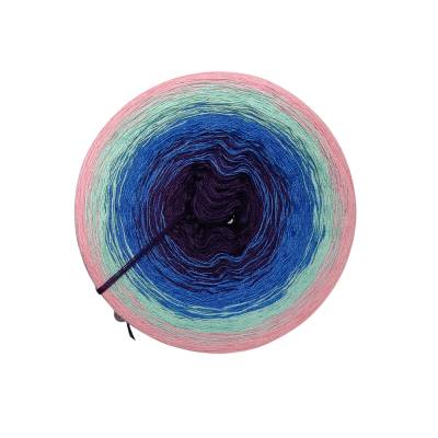 (75,88€/kg) Farbverlaufsgarn / Bobbel Blaubeerküchlein 2.0
