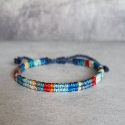 Makramee-Armband „Split Color“