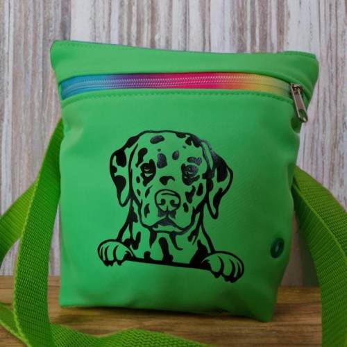 Gassitasche mit Kotbeutel-Öse & Gürtelschlaufen – Praktische Hundetasche fürs Gassi, handgemacht, Leckerlibeutel, Gesche