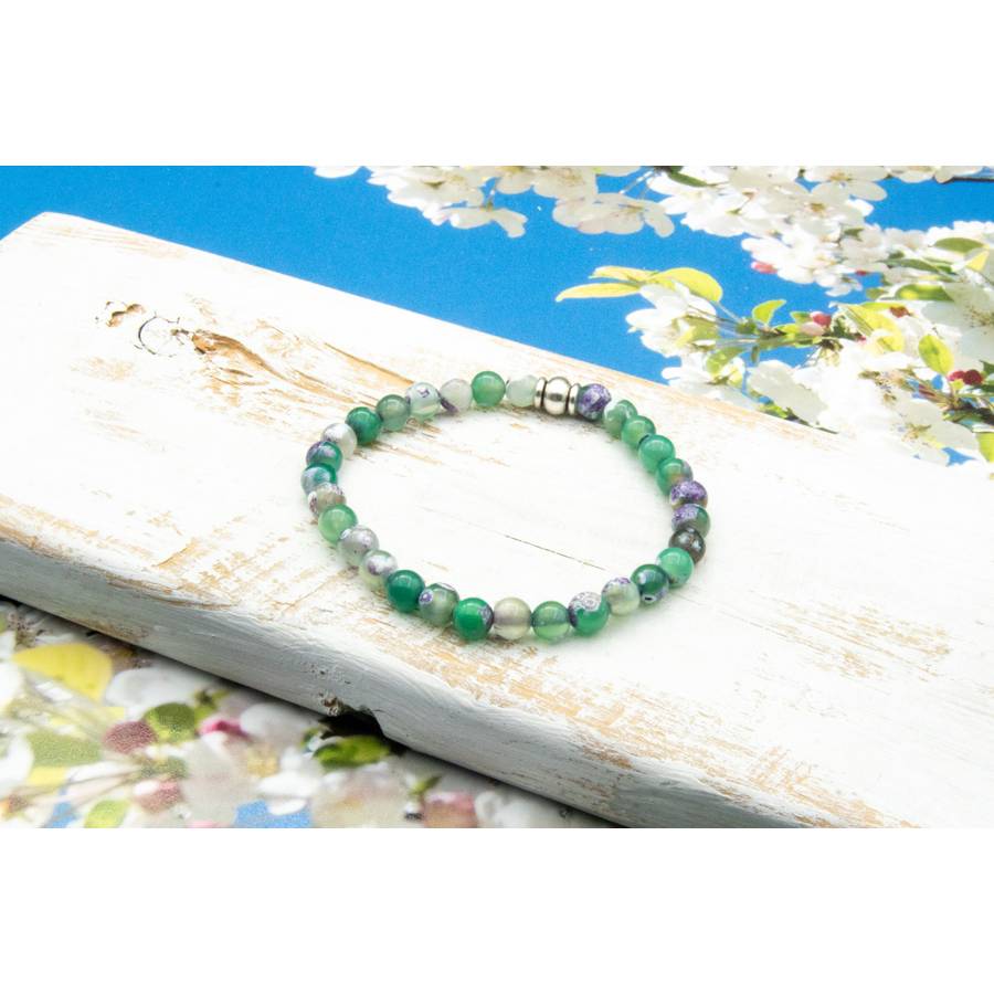 Grünes Glasperlenarmband Set, eleganter Schmuck, hippie Urlaub, Festival, Unikat, Geschenkidee Weihnachten Geburtstag Bild 5