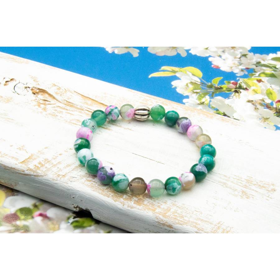Grünes Glasperlenarmband Set, eleganter Schmuck, hippie Urlaub, Festival, Unikat, Geschenkidee Weihnachten Geburtstag Bild 8