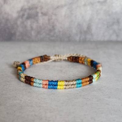Makramee-Armband „Split Color“